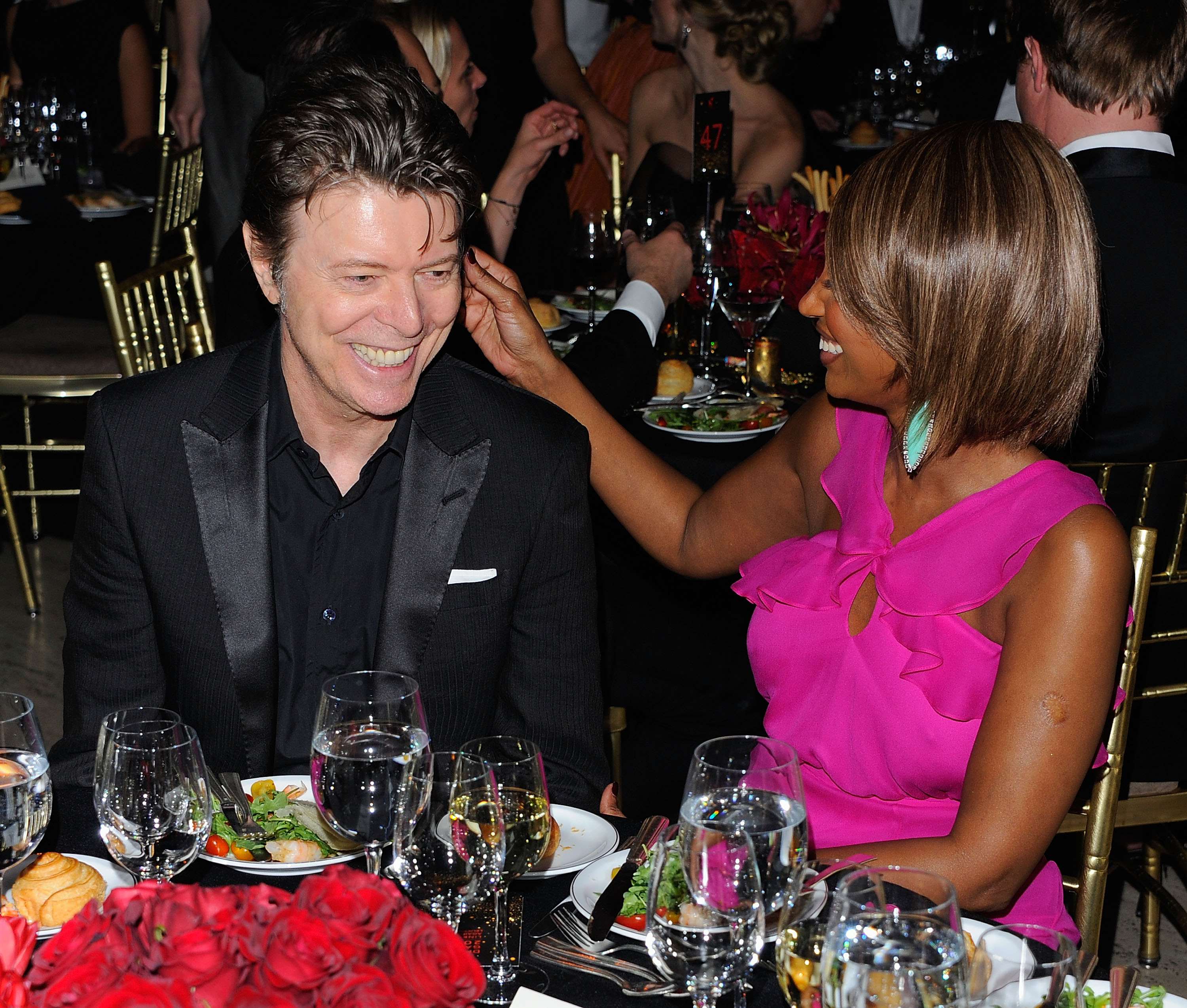 Iman and David Bowie