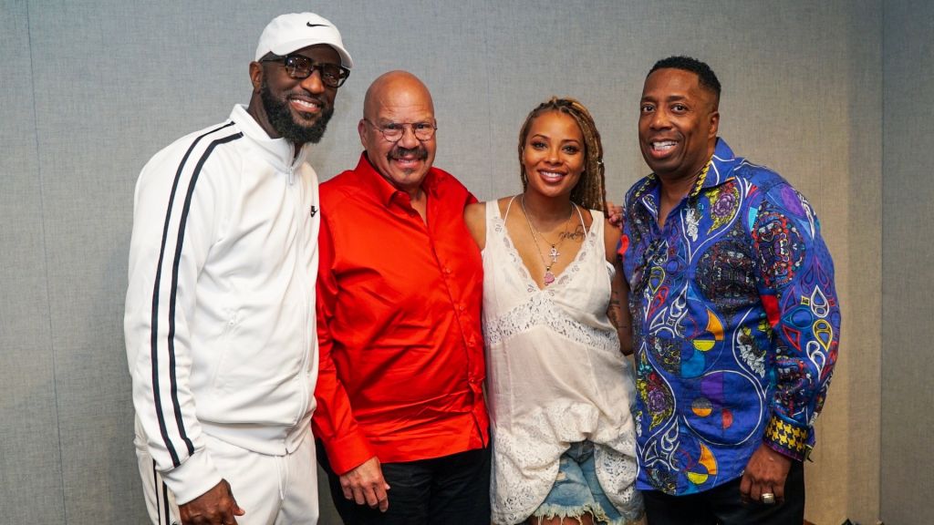 Rickey Smiley, Tom Joyner, Eva Marcille & Gary Wit Da Tea