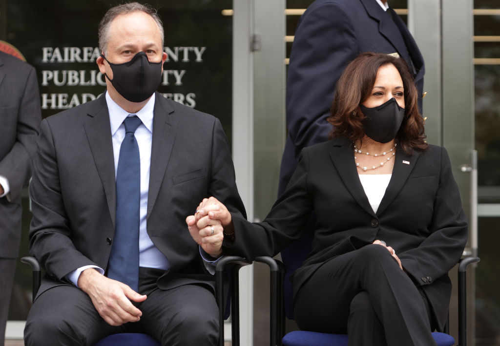 Vice Presidential Nominee Kamala Harris Attends 9/11 Commemoration In Virginia